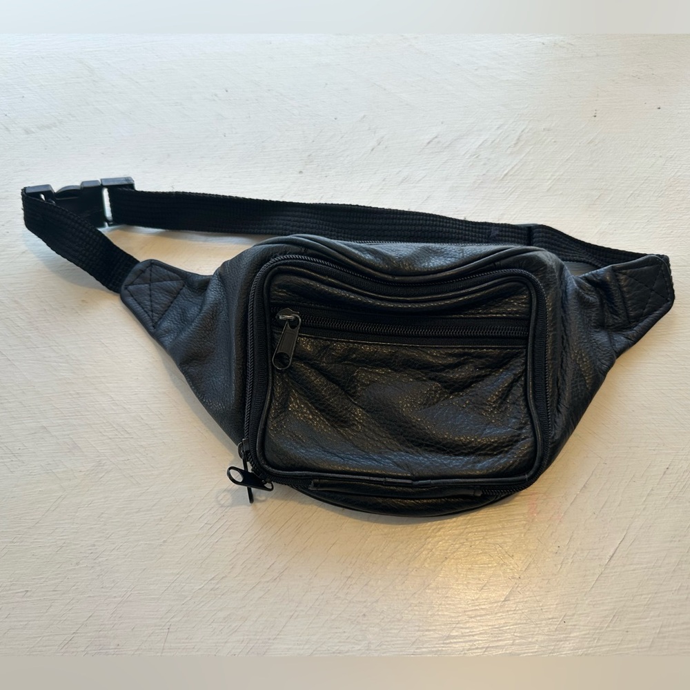 Faux leather belt bag